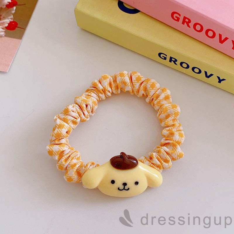Dây buộc tóc in họa tiết hoạt hình chú chó dễ thương cho nữ