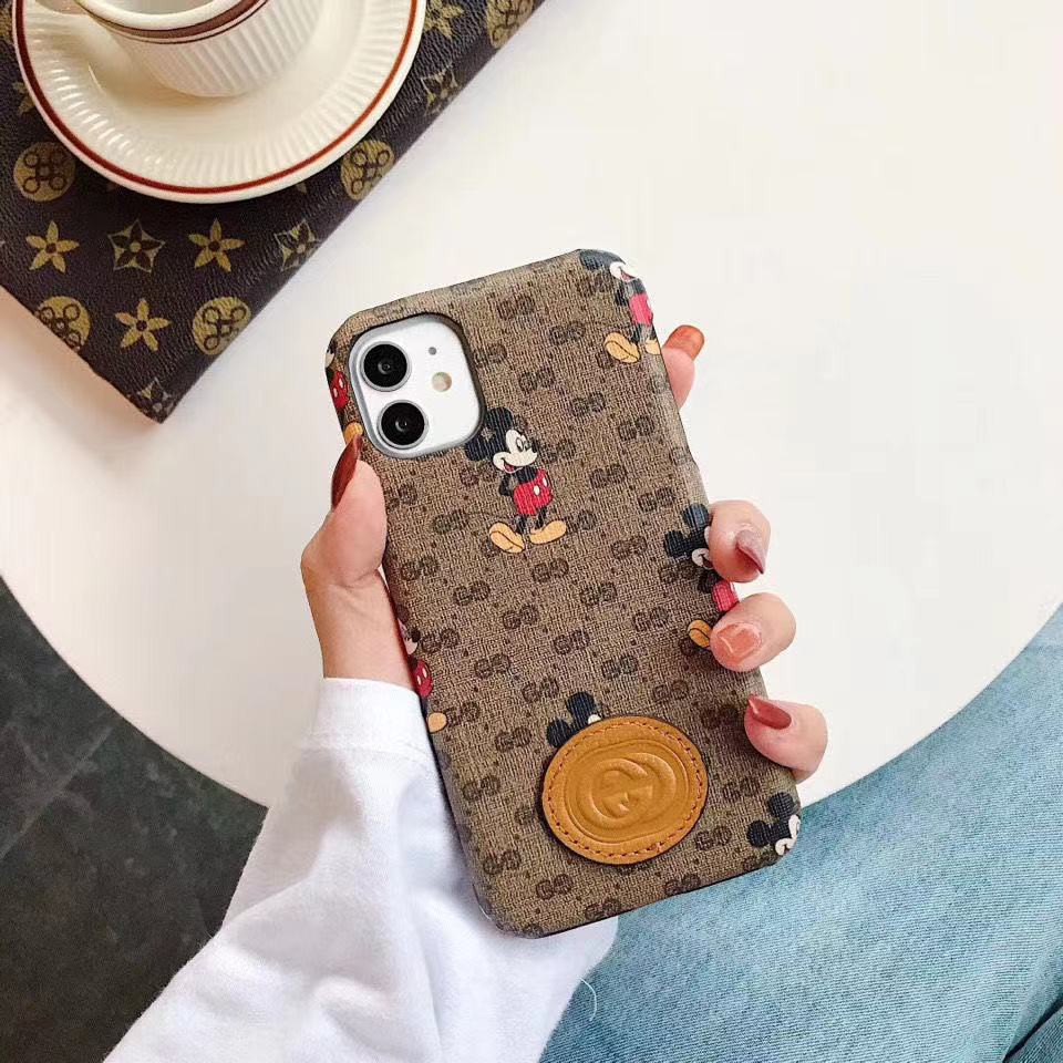 DISNEY Ốp Điện Thoại In Logo Gucci Mickey Sang Trọng Cho iphone 13 Pro Max 13Pro 13mini 11 Pro 7 plus 8 8plus X XS XR Max SE 12 12Pro 12 Pro Max 12