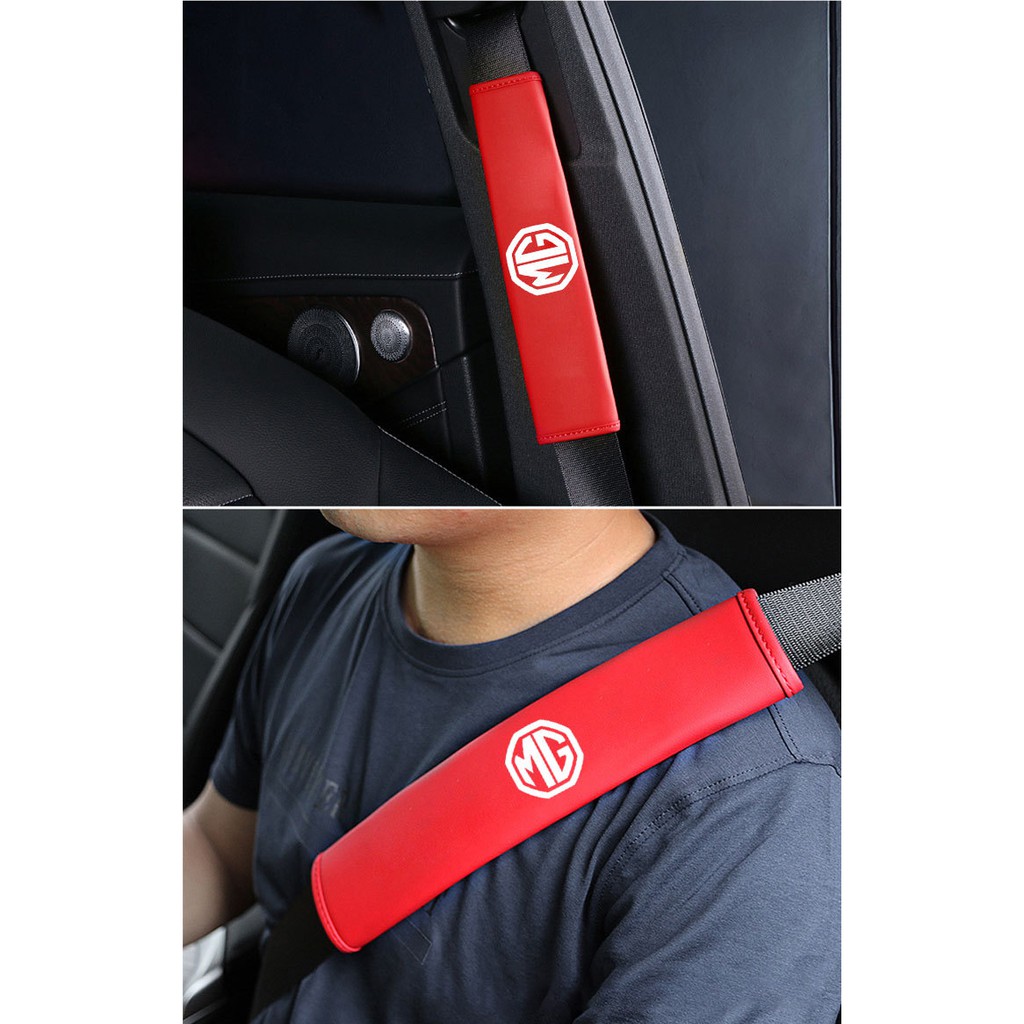 Set 2 Vỏ Bọc Đệm Vai Gắn Dây Đai An Toàn Cho Xe Hơi mg 3 Mg5 Mg6 Mg7 mg Zs mg Zr