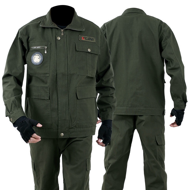 Bộ Đồ Lao Động Dày Dặn Chống Bỏng Thời Trang Xuân Thu Cho Nam