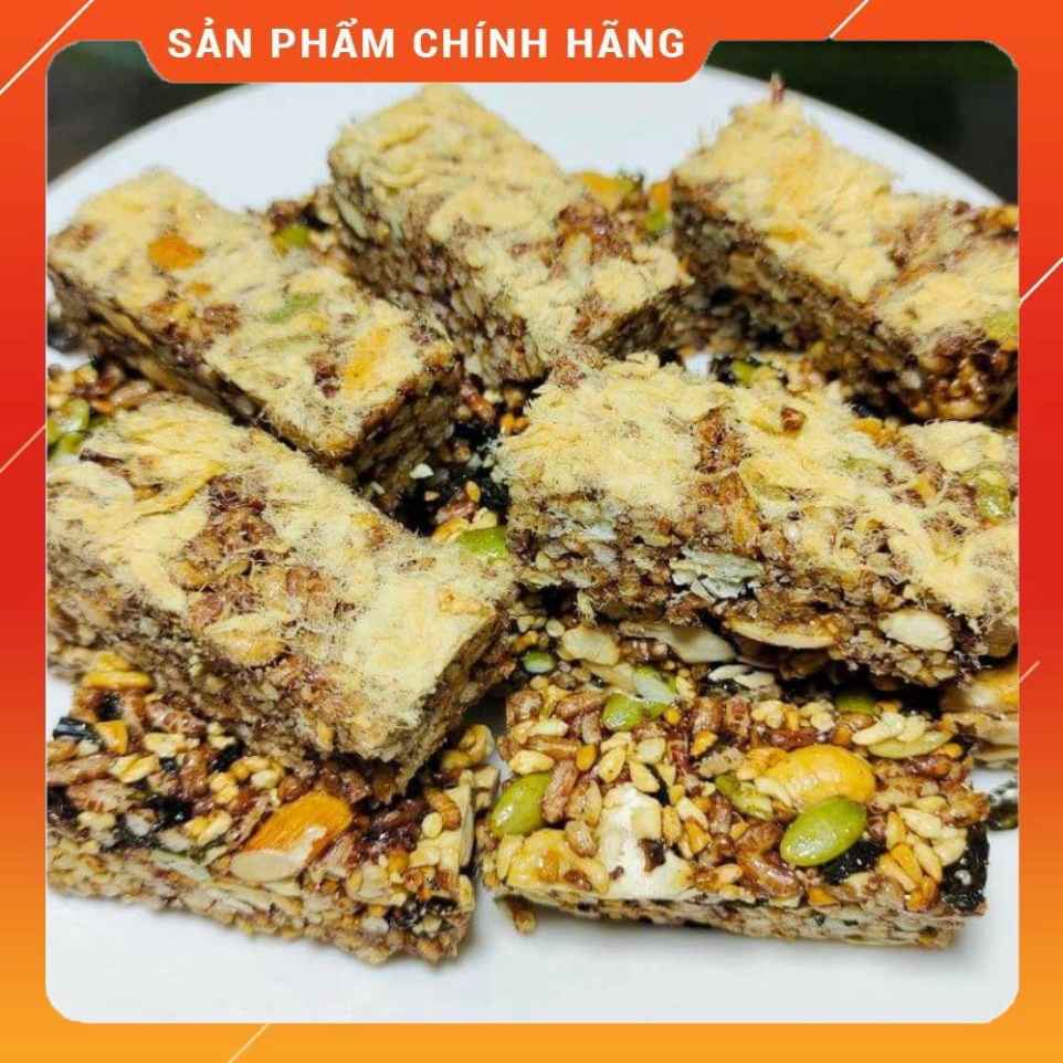 Thanh Gạo Lứt Ngủ Cốc (Rong Biển - Chà Bông) - Granola Bar Túi 250Gr