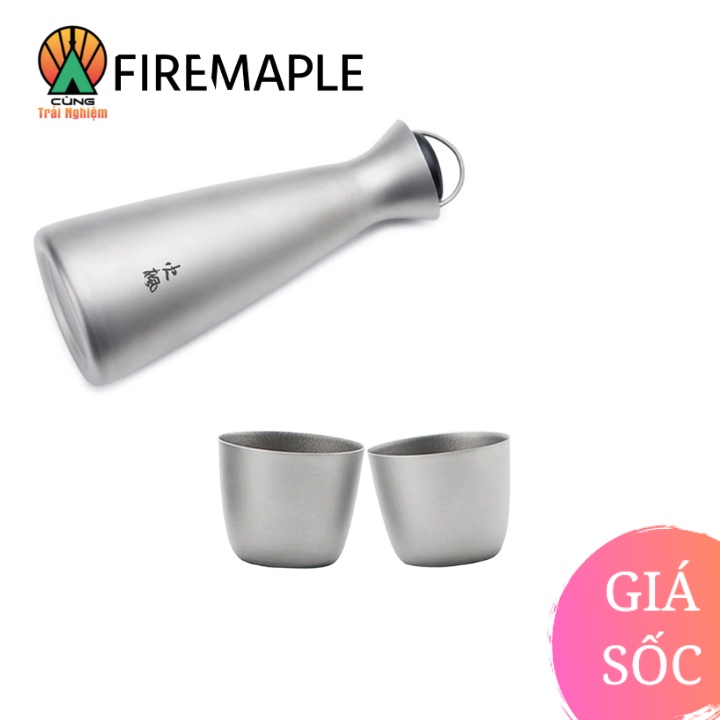 - Bình đựng rượu kèm cốc Titanium 450ml Fire Maple 450ml FMP-BINH 2