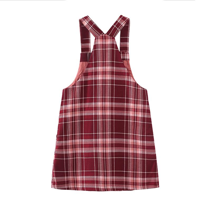 Váy yếm kẻ H&M xuất xịn