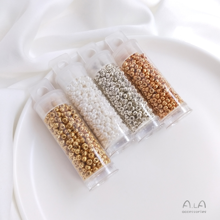 Hạt Tròn 3mm Màu Sắc Tươi Sáng Làm Trang Sức Thủ Công