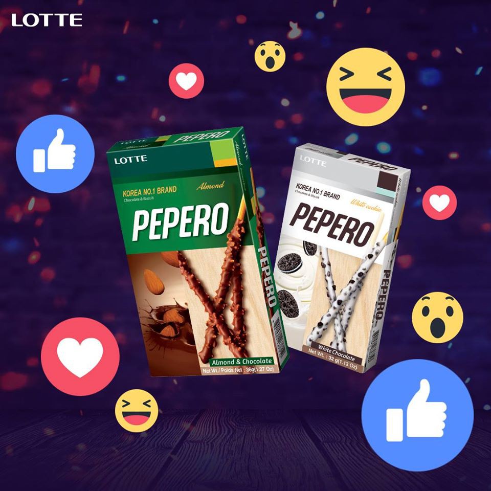 (5 vị) Bánh que Lotte Pepero hộp 47gr