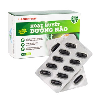 Viên Uống Hoạt Huyết Dưỡng Não Ladophar - Hộp 5 vỉ 10 viên