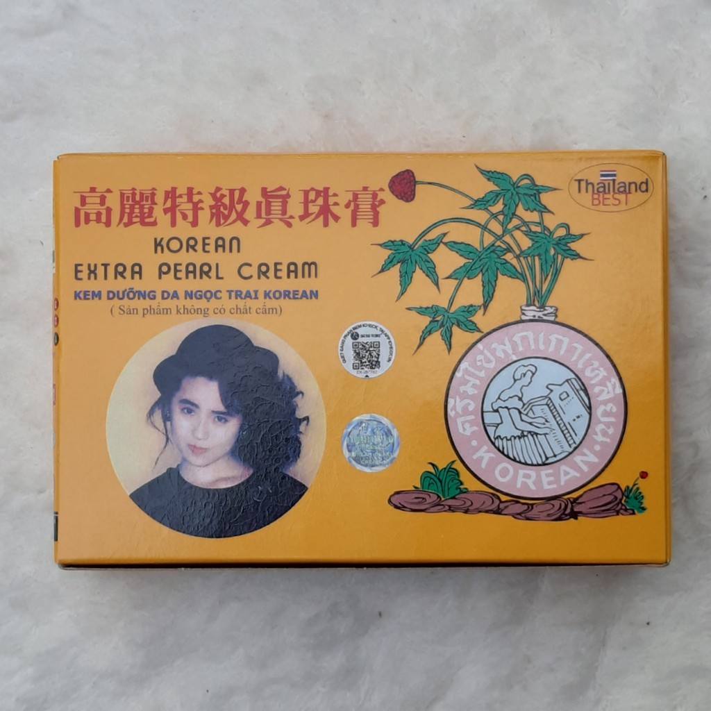 Combo 6 Kem sâm vàng Dưỡng Trắng Ngọc Trai Korean Extra Pearl Cream 5g