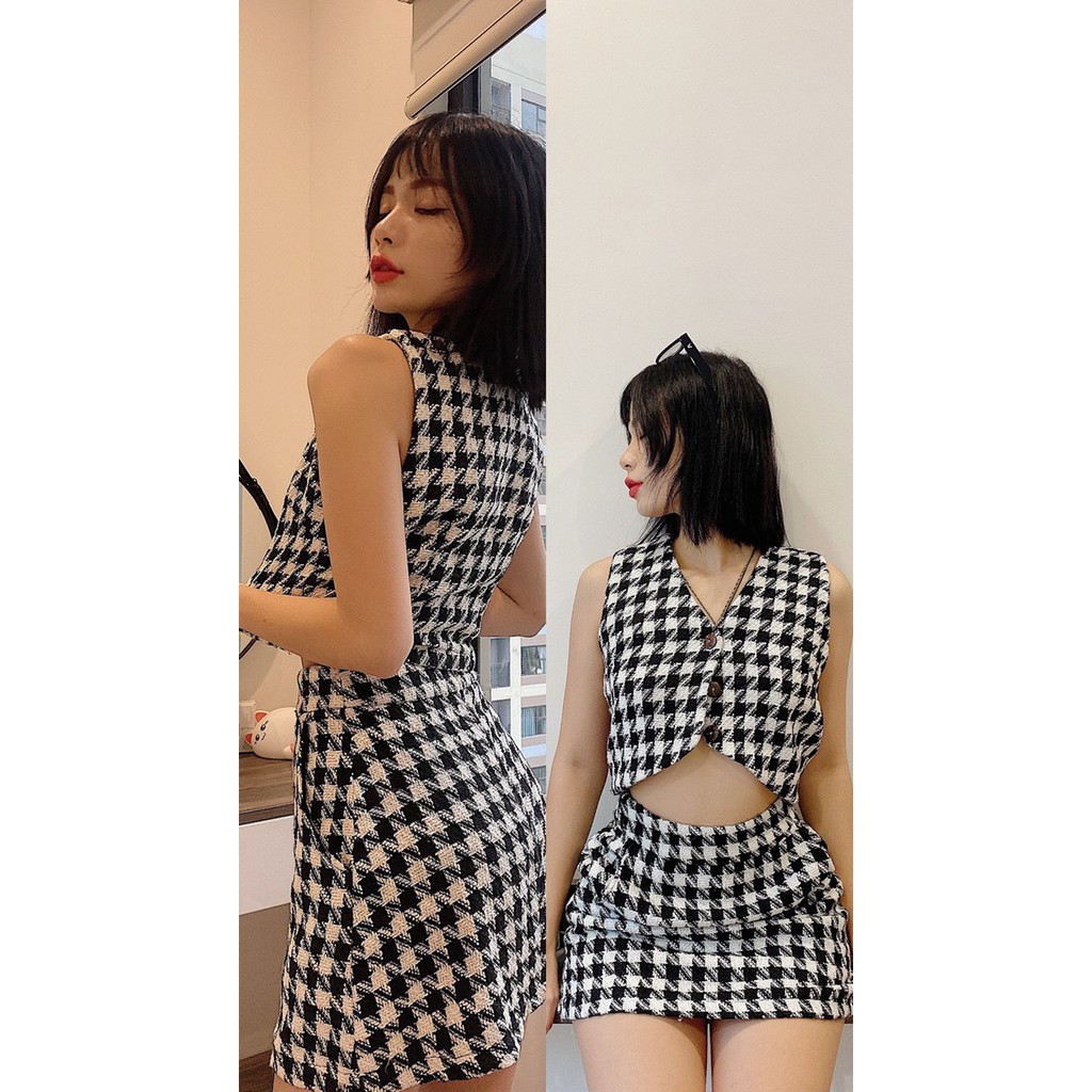 YU CHERRY | Áo nữ Gingham Gile YA365