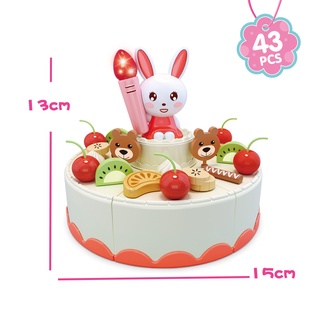 Đồ Chơi Bánh Kem Sinh Nhật Cho Bé Đồ Chơi Cắt Bánh Kem Với 85pcs Có Hiệu Ứng Nhạc Đèn ( Hàng Loại 1)