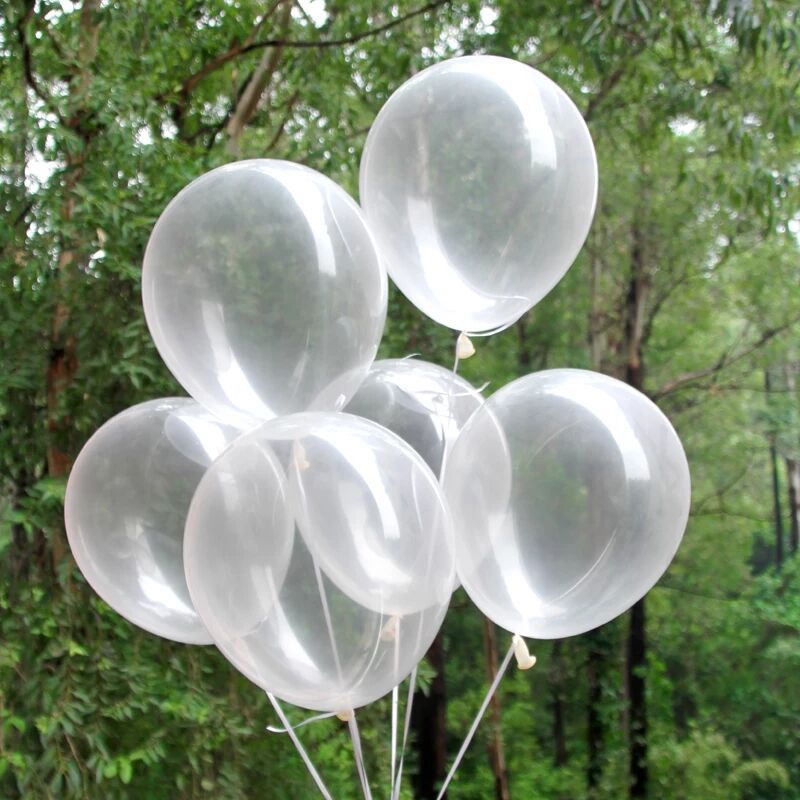 Bong Bóng latex Trong Suốt 12 inch Trang Trí Tiệc Cưới/Sinh Nhật/Tiệc Cưới