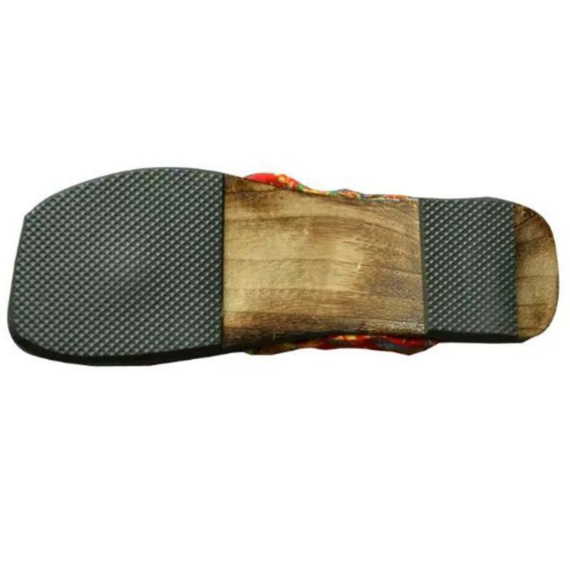 Guốc Gỗ Nữ Nhật Bản, Guốc Geta gỗ đế phẳng quai chữ Y phong cách Nhật Bản thoải mái dành cho nữ
