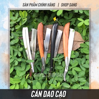 Cán Dao cạo Lông mặt - Cạo Râu cán gỗ/inox