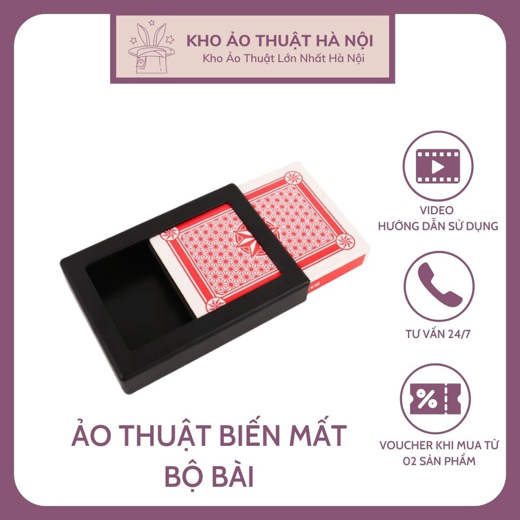 Ảo Thuật Hộp Làm Biến Mất Bộ Bài Loại Dày,Vanishing Deck, Đồ Chơi Sáng Tạo Ảo,Thông Minh Cho Bé