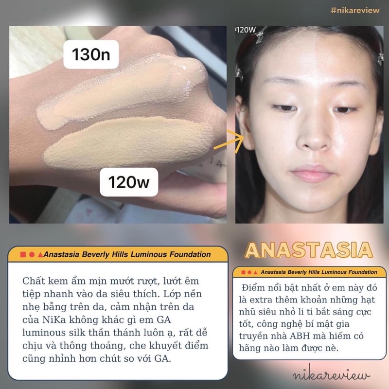 Kem nền mỏng nhẹ glowy Anastasia Beverly Hills Luminous Foundation