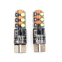 Bóng Đèn LED T10 W5W RGB COB-18 Bằng Silicone Cho Xe Hơi