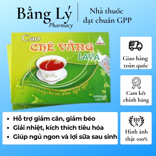Cao Chè Vằng Lava - giúp lợi sữa, giảm cân, giảm mỡ, giải nhiệt, kích thích tiêu hóa và ngủ ngon (Hộp 5 gói x 20 g)