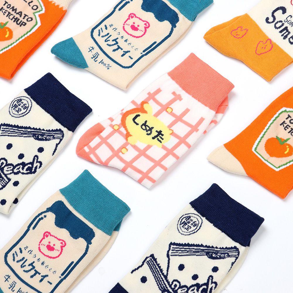 Vớ Thuyền Thêu Họa Tiết Hoạt Hình Động Vật Dễ Thương Thời Trang Mùa Đông