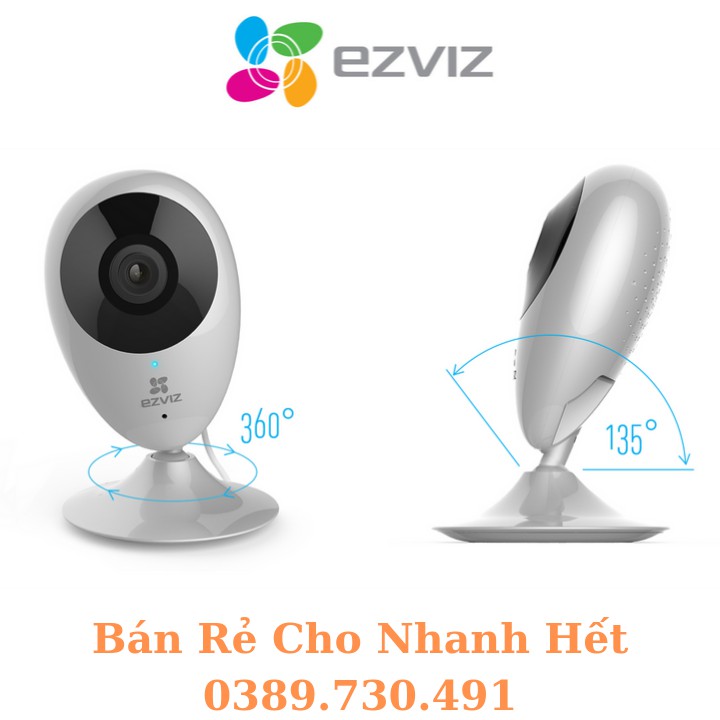 Camera IP WiFi Ezviz C2C - HD 720P - Quan Sát Ban Đêm Bằng Cảm Biến Hồng Ngoại - Hàng Cao Cấp Của Hikvison