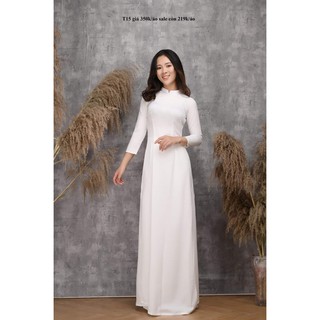 Áo dài nữ sinh chất liệu tây thi