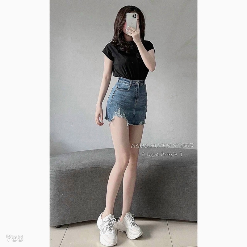 CHÂN VÁY JEANS (KÈM VIDEO HÌNH THẬT) | BigBuy360 - bigbuy360.vn