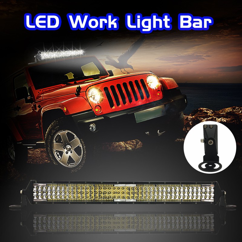 Thanh đèn LED trợ sáng 5 hàng 12/22/42inch chất lượng cao cho xe Jeep ATV
