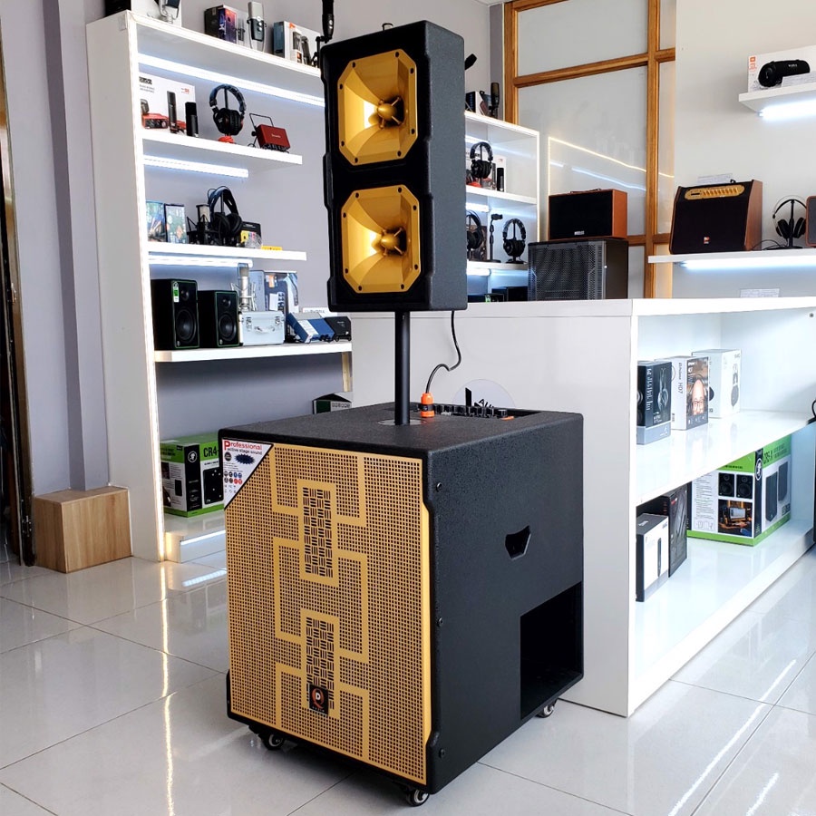 Loa Kéo Karaoke K1050 Bass 5 Tấc Cột Đơn Mạch Reverb Chống Hú