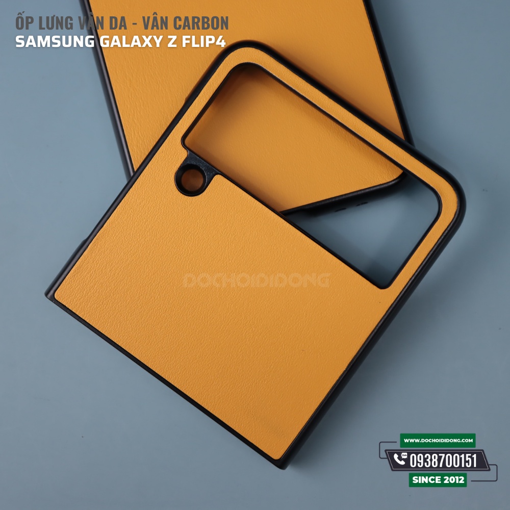 Ốp lưng vân da - vân carbon Samsung Galaxy Z Flip4