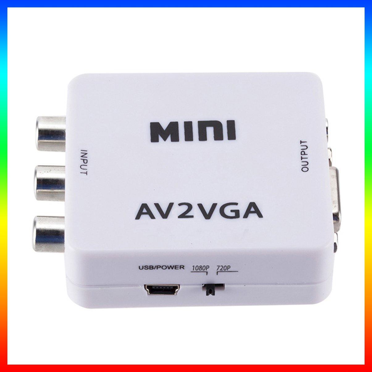 1 Hộp Chuyển Đổi Av2vga Av Rca Cvbs Sang Vga