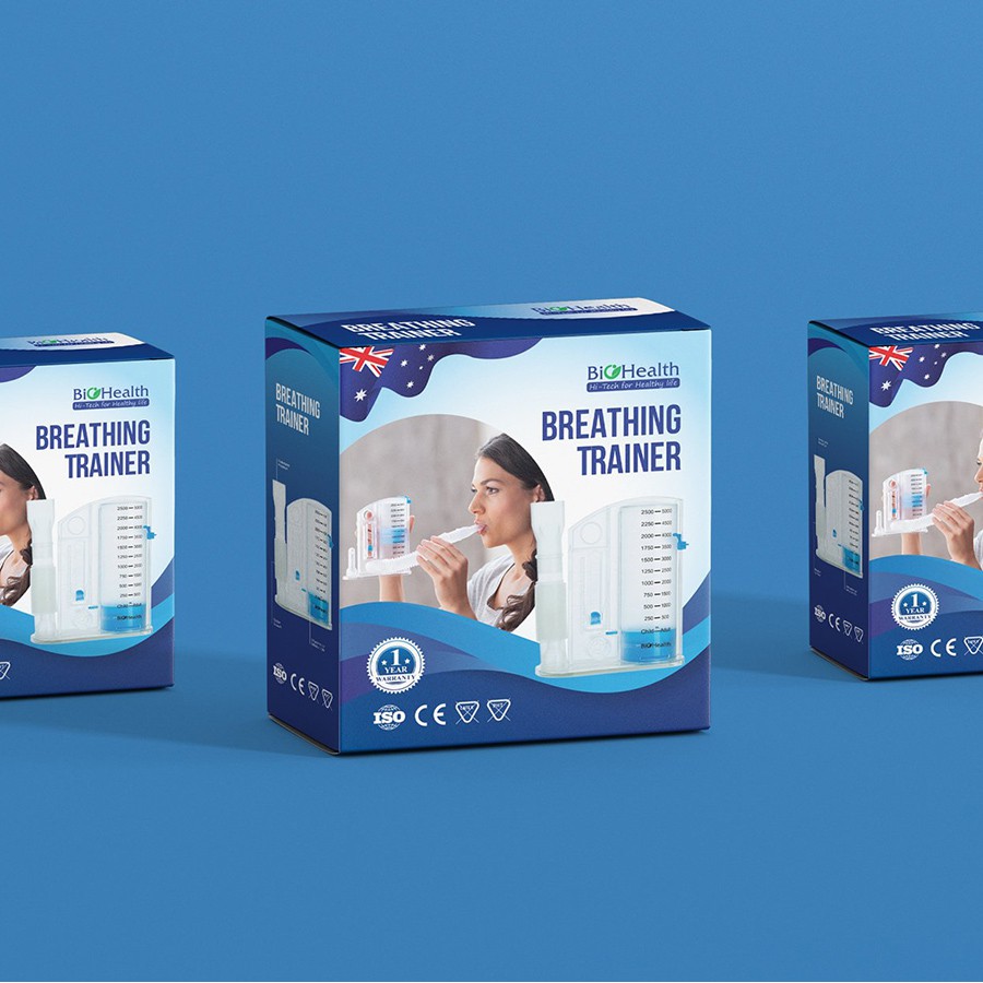 Dụng cụ tập thở, dụng cụ hỗ trợ thở BIOHEALTH VIS 01 phục hồi chức năng phổi của ÚC DCTVIS1