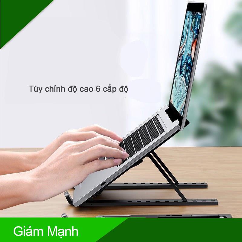 Giá Đỡ Tản Nhiệt Bằng Nhựa ABS Bền Bỉ Cho Laptop,Kệ Tản Nhiệt Laptop Điều Chỉnh Độ Cao Chắc Chắn, Bền Bỉ