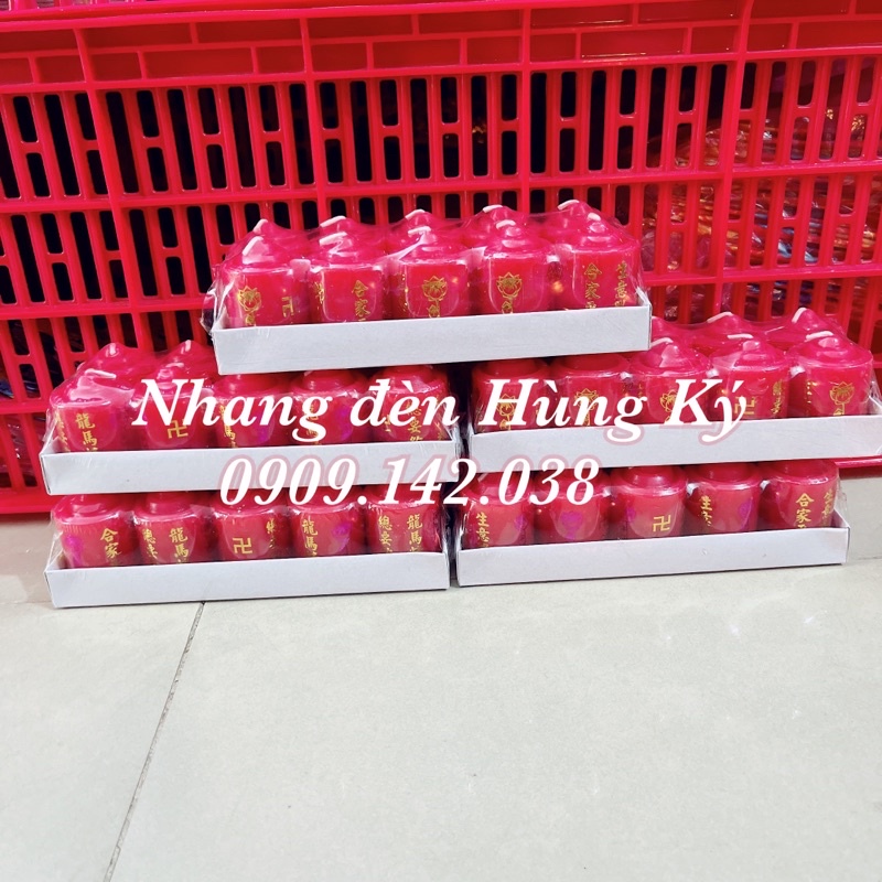 { Lốc 10 ống } Đèn cầy ống nhỏ cao 5.5cm, đk 3.5cm