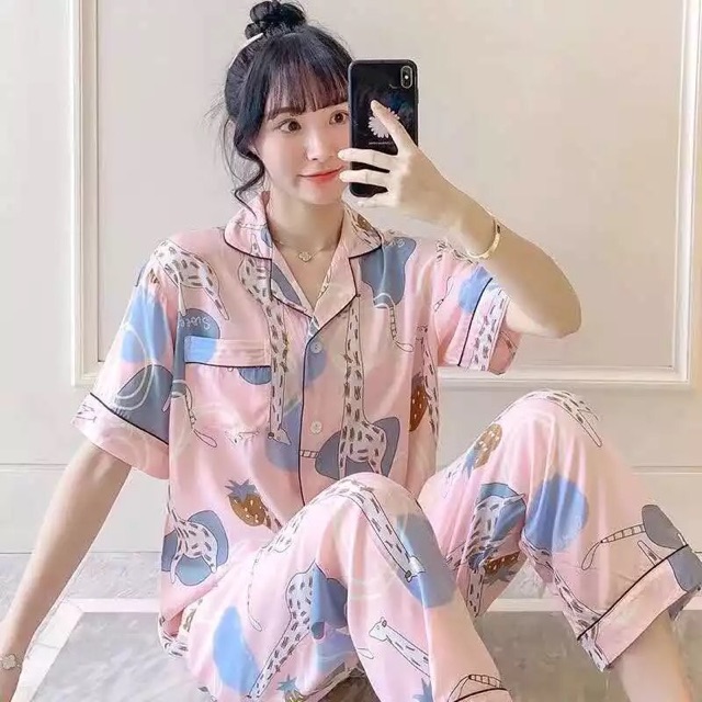 Pijama Lanh Lụa 🎁 pijama mặc nhà sau sinh vải lanh [ Tay ngắn - quần dài] | BigBuy360 - bigbuy360.vn