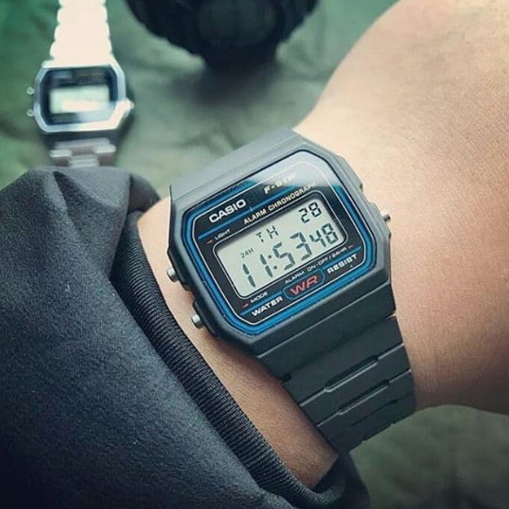 Đồng hồ Casio chính hãng nam nữ  f94 , f91 , f201 , f200 huyền thoại - đồng hồ điện tử dây nhựa chống nước 5atm