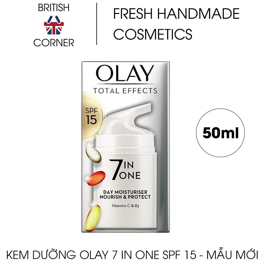 Kem Dưỡng Chống Lão Hóa Olay Total Effects 7in1 Anti-Ageing Moisturiser SPF15 50ml (Bill Anh)