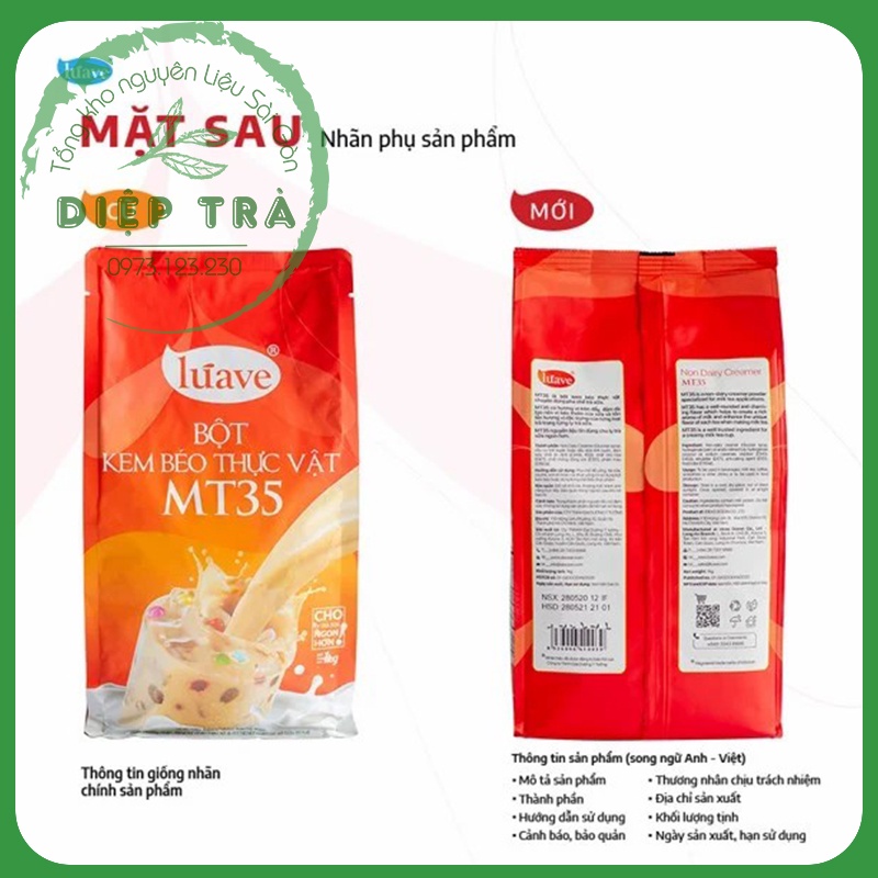 Bột Sữa Kem Béo / Đá Xay / Cacao Luave Gói 1kg