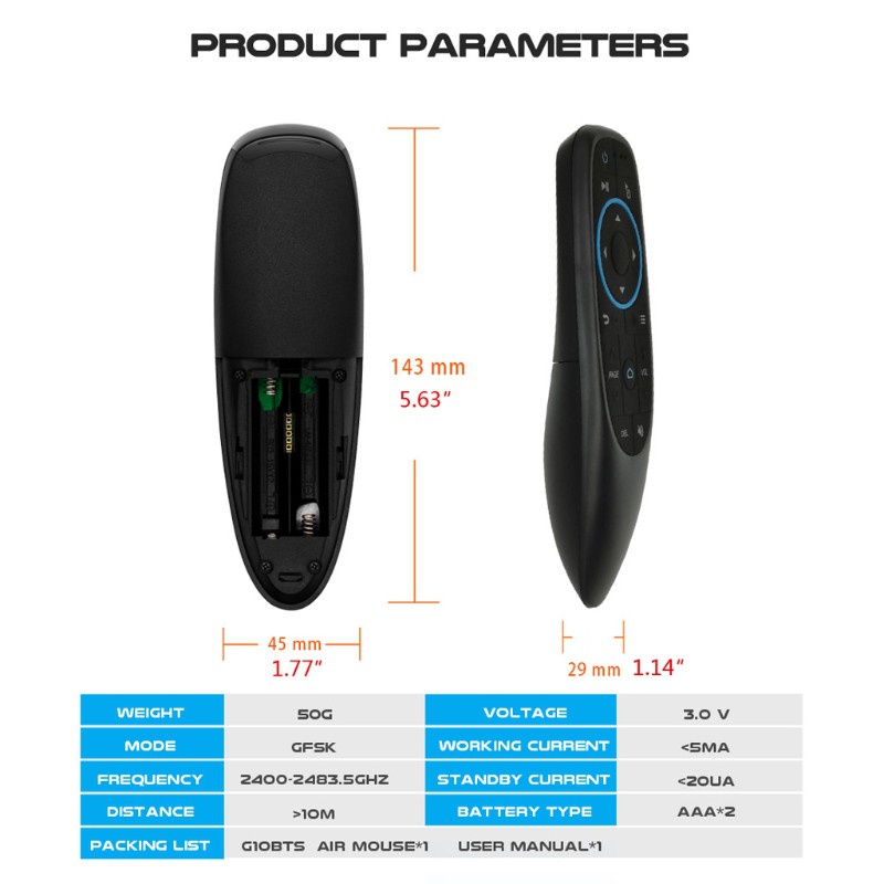 Chuột Bay Nerv G10Bts 6 Trục Không Dây Kết Nối Bluetooth 5.0 G10S Bt5.0 Điều Khiển Từ Xa Chất Lượng Cao