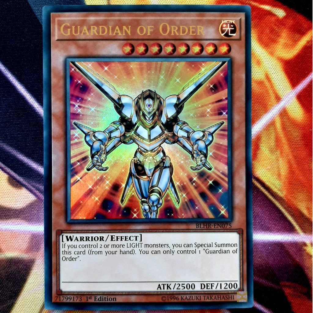 THẺ BÀI YUGIOH NEAR MINT -Guardian of Order - BLHR-EN075 - Ultra Rare 1st Edition