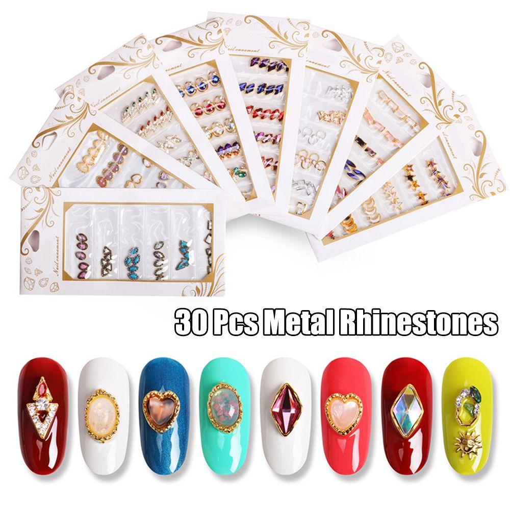 OCEANMAP Đá Trang Trí Móng Tay Nghệ Thuật Hình Mặt Trăng