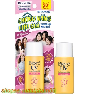 Sữa Chống Nắng Dưỡng Ẩm 25ml Biore Moistureuv SPF50+/PA+++ Bảo Vệ Da Hoàn Hảo, tatpham88 Chất Lượng Tạo Nên Niềm Tin.