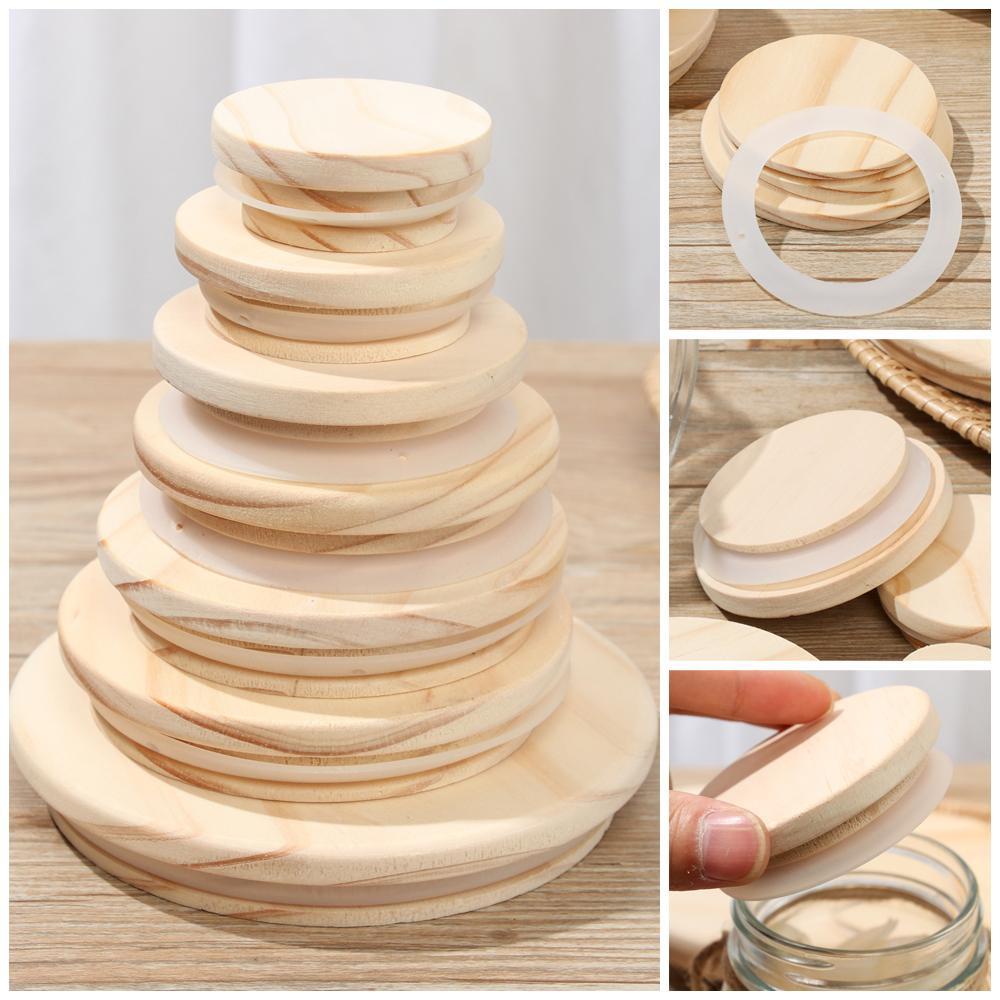 Nắp Đậy Chai Lọ Bằng Gỗ Nhiều Kích Cỡ Tiện Dụng Ốp