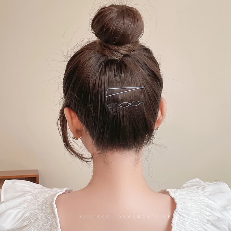 Kẹp Tóc Màu Đen Đơn Giản Thời Trang Cho Nữ