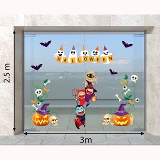 Decal trang trí halloween 2022 combo vui rước lể halloween