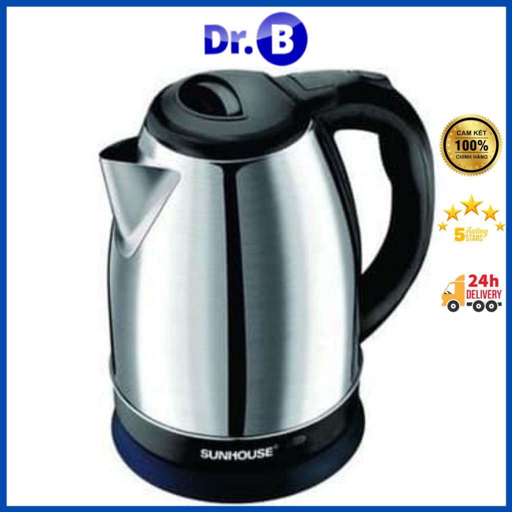 Ấm siêu tốc Inox 1,8L Sunhosue HAPPY TIME bảo hành 12 tháng