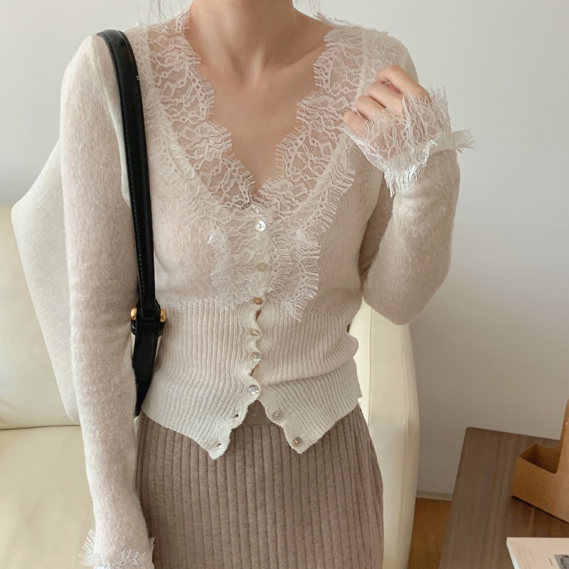 Áo Cardigan Dệt Kim Mỏng Vừa Vặn Phong Cách Mới 55630