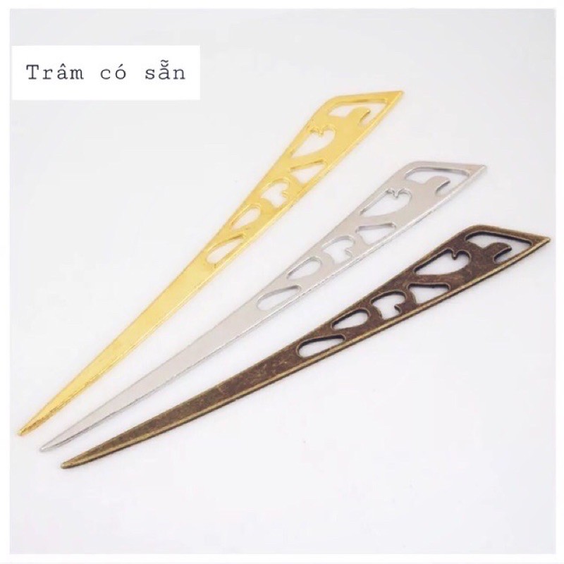 Trâm cổ trang hợp kim 2 màu