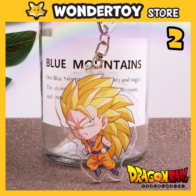 Móc khóa mica Dragon Ball Goku, Vegita, Vegito, Piccolo, Buu, Gohan, Trunks, Frieza