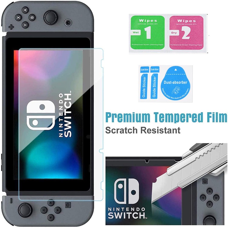 Túi Đựng Máy Chơi Game Nintendo Switch Kèm Tấm Bảo Vệ Màn Hình 9 Trong 1 + 6 Nút Bấm