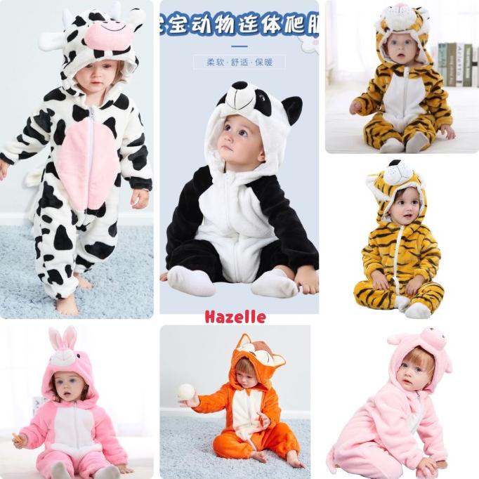 Bộ Quần Áo Ngủ Liền Cho Bé Hình Thú Dễ Thương 0-5T