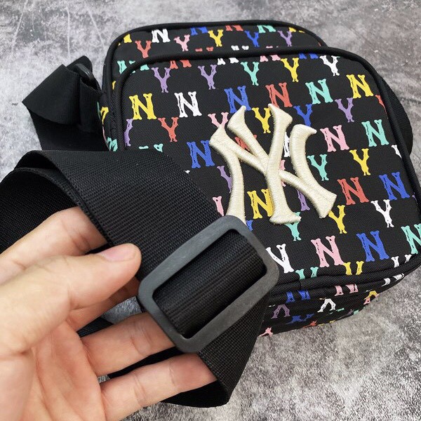 Túi đeo chéo minibag NY M.L.B Monogram Rainbow XUẤT DƯ FULL TEM TAG