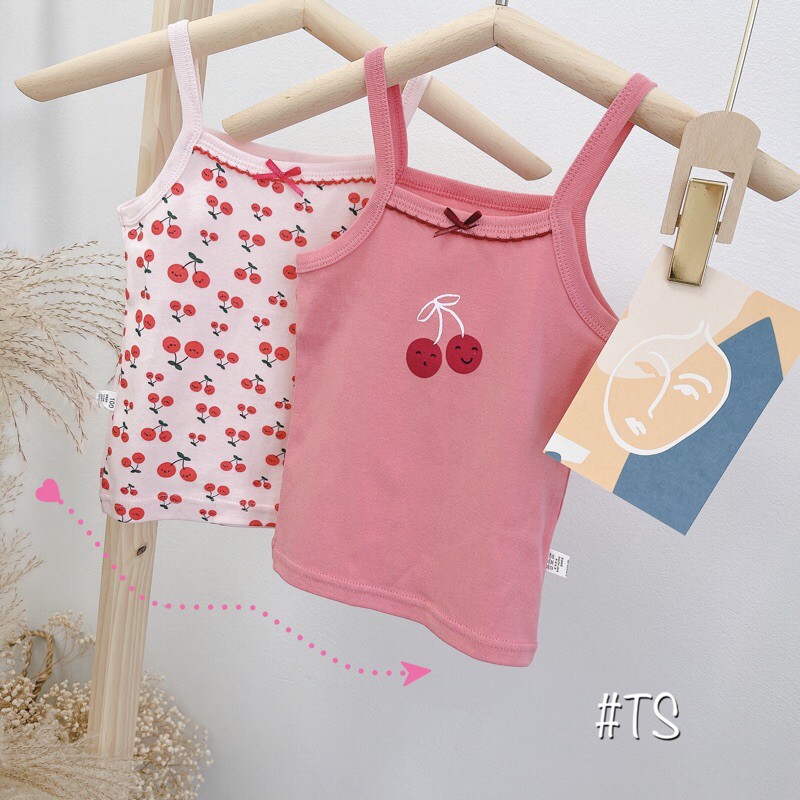 SET 2 ÁO 2 DÂY CHERRY QUẢNG CHÂU CỰC XINH BÉ GÁI